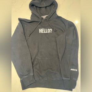 James Charles “Hello” Black Hooded Sweatshirt, size small